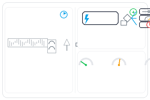 Fault → Log → Policy → Action (shut/margin/retry) flow for power system management.