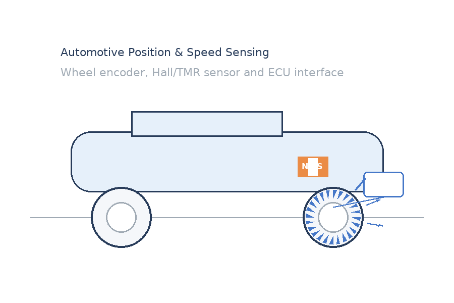 Wheel Speed Encoder Inductive Automotive Position & Speed Sensing: Hall / Encoder ICs