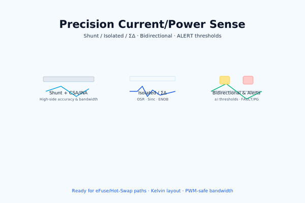 Kelivin Routing Precision Current & Power Sense: Bidirectional Alerts