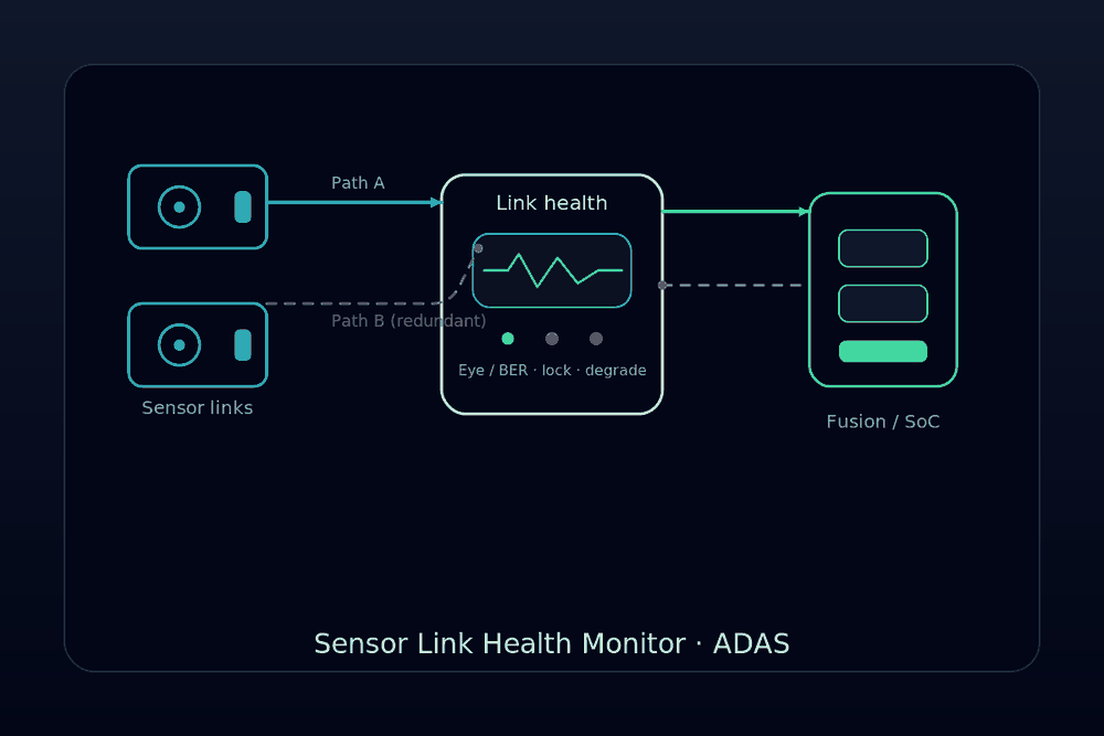 Sensor Link Health Monitor in ADAS Interfaces