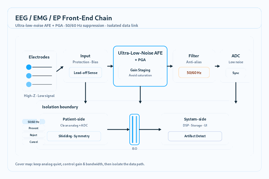 End Program Eeg EEG/EMG/EP AFE Design: Ultra-Low Noise & 50/60Hz Rejection