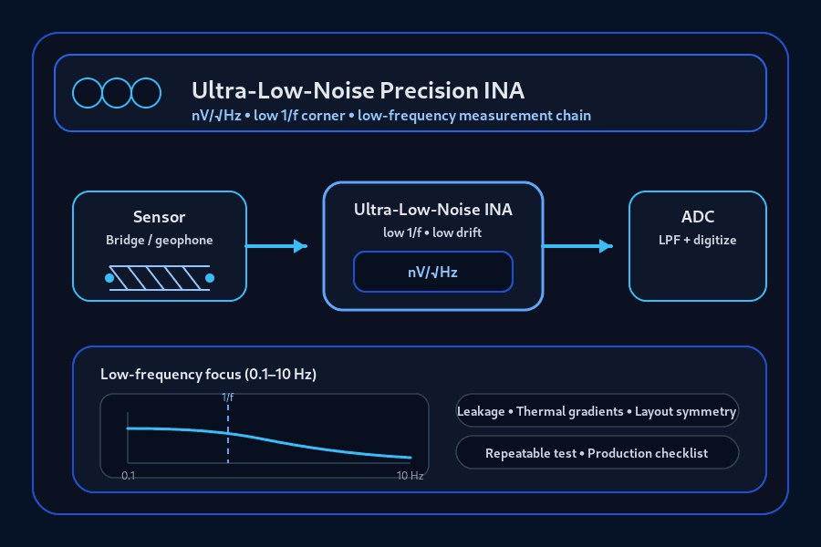 Ultra-Low-Noise Precision INA: nV/√Hz Guide