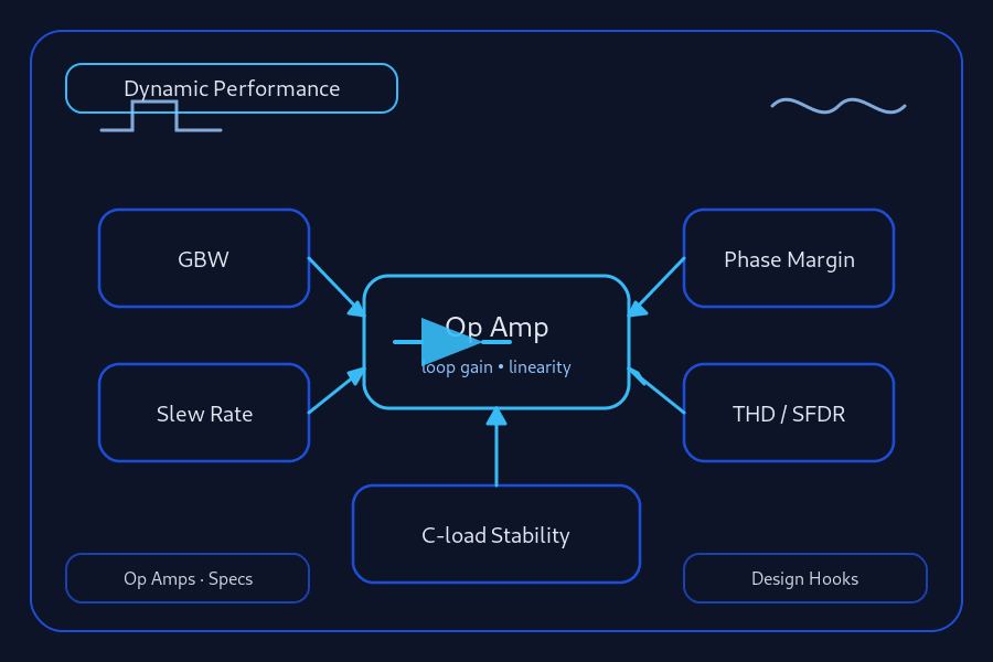 Op Amp Dynamic Performance: GBW, Slew, Stability