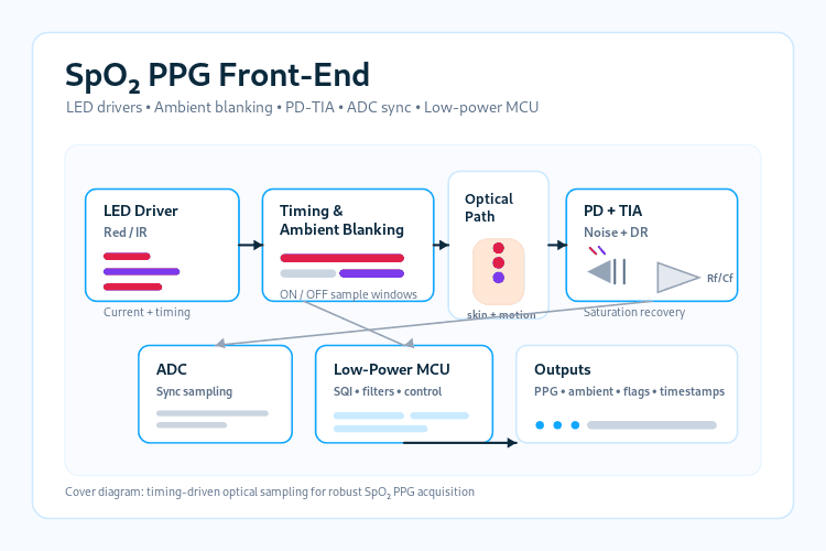 Spo2 Ppg Algorithm Flow Chart SpO₂ PPG Front-End: LED Drivers & PD-TIAs
