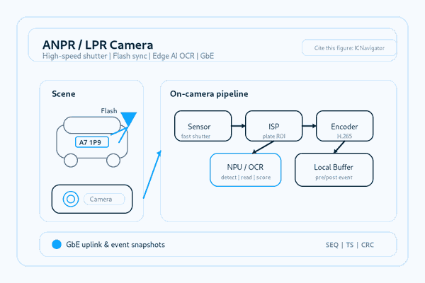 ANPR/LPR Camera Hardware: Shutter, Flash Sync, Edge AI