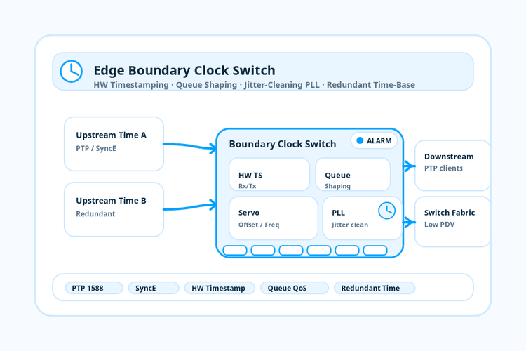 Edge Boundary Clock Switch Hw Timestamping And Pll 