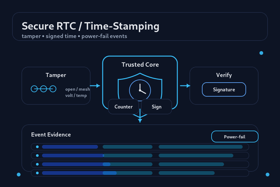 Secure RTC & Time-Stamping: Tamper-Proof Signed Time