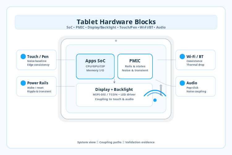 Tablet Architecture: SoC, PMIC, Display, Touch & Wi-Fi