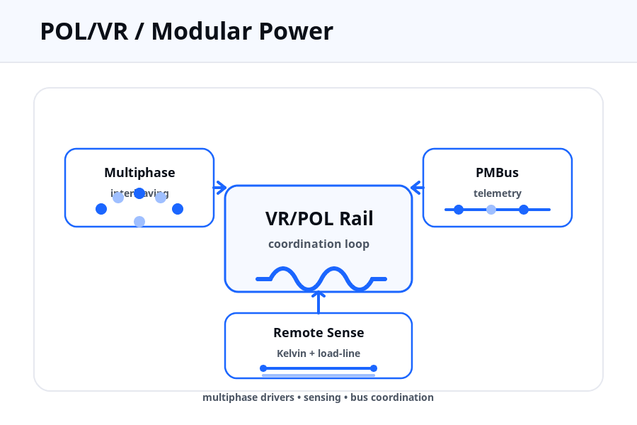 Pol Ops Control POL/VR Gate Drivers: Multiphase, Sense & PMBus